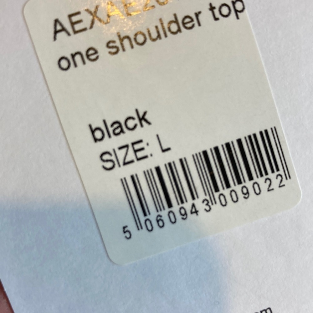 Aexae Swim NWT 2-Piece One Shoulder Bikini Swimsuit Black M Bottom L Top Classic - Picture 10 of 15